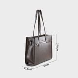  Túi Yuumy (Thời trang nữ thanh lịch cỡ lớn - Túi xách da Bergen YTX83N) màu nâu 