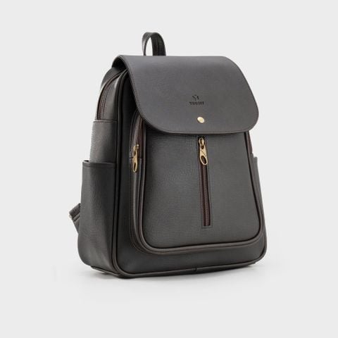  Balo Yuumy (Thời trang nữ đựng vừa A4 - Balo da YBA5N2) (Màu Nâu Luxdeli) 