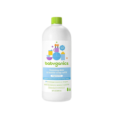 Babyganics Nước Rửa Bình & Đồ dùng An Toàn Cho Bé  Organic Foaming Dish & Bottle Soap Refill Fragrance Free 946ml
