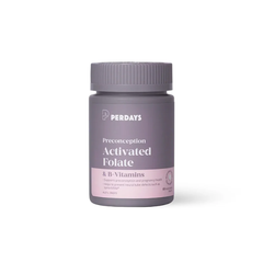 Perdays Viên Uống Activated Folate & B-Vitamins Bổ Sung Acid Folic & Vitamin B Cho Mẹ Bầu 60 Viên