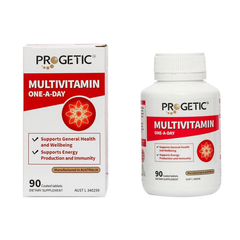 Progetic Viên Uống Multivitamin Coated Hỗ Trợ Chuyển Hóa Năng Lượng Và Miễn Dịch 90 Viên