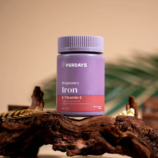 Perdays Viên Uống Pregnancy Iron & Vitamin C Bổ Sung Sắt & Vitamin C Hỗ Trợ Tạo Máu, Bổ Sung Sắt Cho Mẹ Bầu 30 Viên