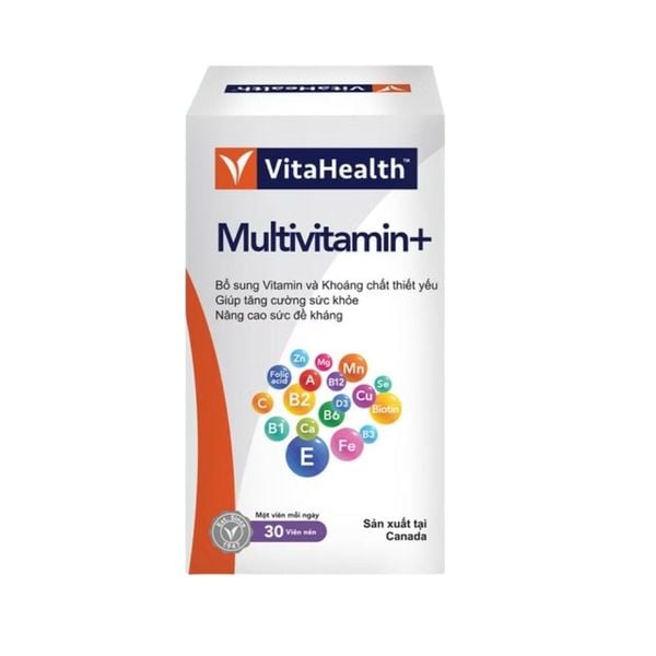 VitaHealth Viên Uống Multivitamin + Giúp Tăng Cường Sức Khỏe Và Đề Kháng 30 Viên