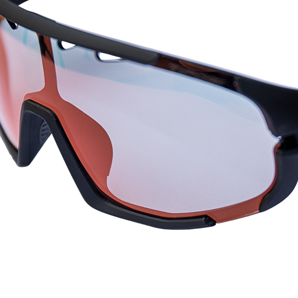 Tifosi Sledge Kính Mát Thể Thao Thiết Kế Cong Thái Học Dành Cho Đạp Xe, Pickleball Gọng Lớn Màu Đen Matte Black Tròng Đổi Màu Đỏ Clarion Red Fototec