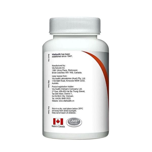 VitaHealth Viên Uống Liquid Calcium & D3 Hỗ Trợ Hạn Chế Nguy Cơ Loãng Xương 30 Viên