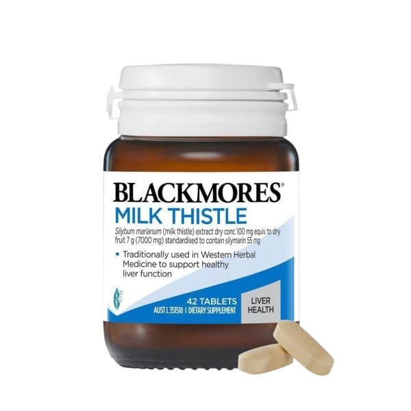 Blackmores Viên Uống Bổ Gan Chiết Xuất Từ Cây Kế Sữa Milk Thistle 42 Viên (chính hãng)