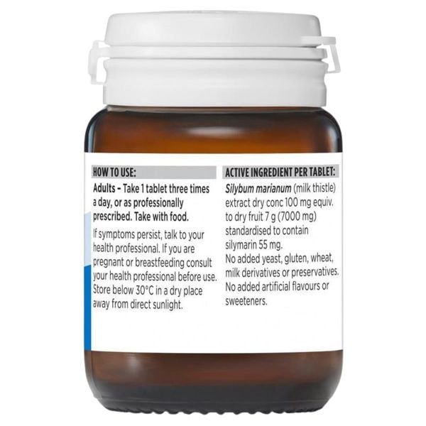 Blackmores Viên Uống Bổ Gan Chiết Xuất Từ Cây Kế Sữa Milk Thistle 42 Viên (chính hãng)