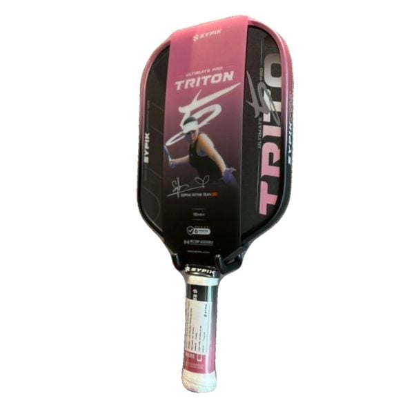 Sypik Vợt Pickleball Triton 5 Pro Ultimate Gen 5 Bản Chữ Ký Sophia Huynh Tran 16mm Màu Hồng Rise Pink