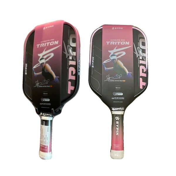 Sypik Vợt Pickleball Triton 5 Pro Ultimate Gen 5 Bản Chữ Ký Sophia Huynh Tran 16mm Màu Hồng Rise Pink