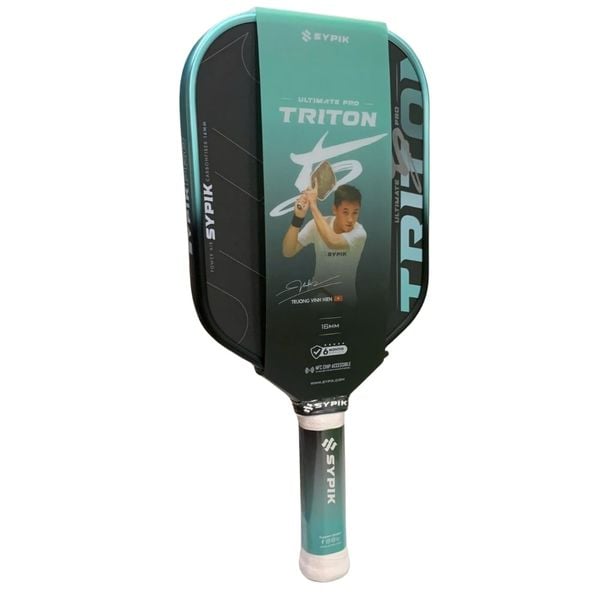 Sypik Vợt Pickleball Triton 5 Pro Ultimate Gen 5 Bản Chữ Ký Trương Vinh Hiển 16mm Màu Xanh Ngọc Chill Mint