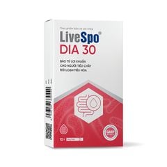 LiveSpo DIA30 Men Vi Sinh Hỗ Trợ Giảm Tiêu Chảy Cấp, Rối Loạn Tiêu Hóa Hộp 10 Ống