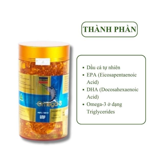 Costar Viên Uống Dầu Cá Omega 3 1000mg 365 Viên