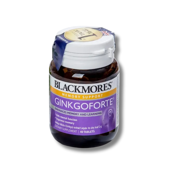 Blackmores Viên Uống Hỗ Trợ Tăng Cường Trí Nhớ Chiết Xuất Bạch Quả Ginkgo Forte 40 viên