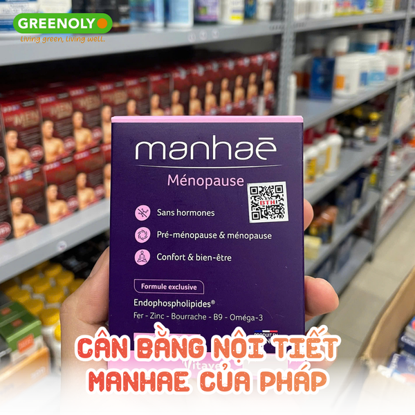 Cân Bằng Nội Tiết Cho Phụ Nữ Tiền Mãn Kinh Manhae Của Pháp Không Gây U Nang, U Xơ