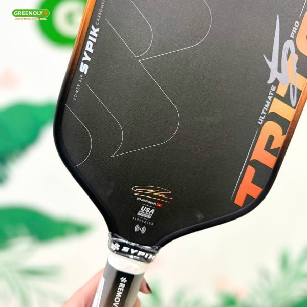 Sypik Vợt Pickleball Triton 5 Pro Ultimate Gen 5 Bản Chữ Ký Đỗ Minh Quân 16mm Màu Cam Ember Line