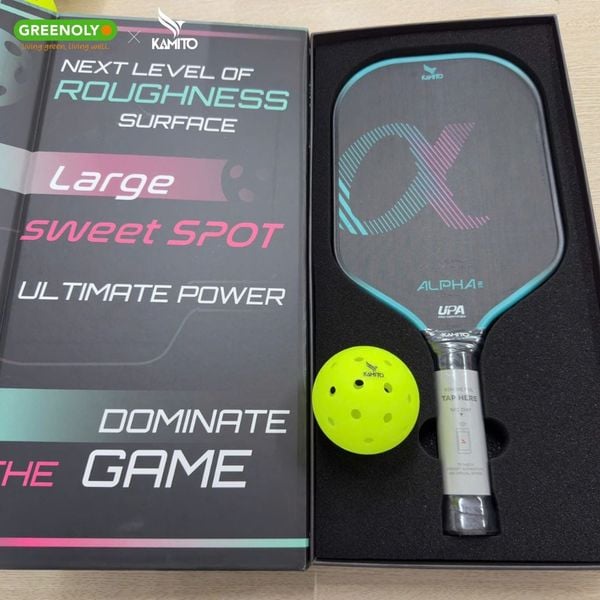 Kamito Vợt Pickleball Alpha 2 16mm Có Kèm Hộp