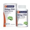 VitaHealth Viên Uống Ginkgo 2500 With DHA Bổ Não Tăng Cường Lưu Thông Máu Não