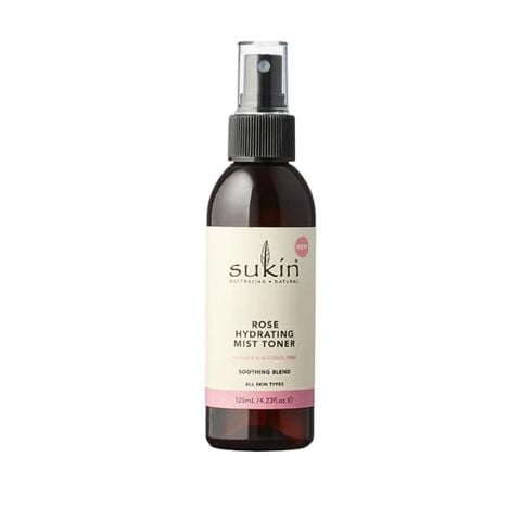 Sukin Nước Cân Bằng Dạng Phun Sương Hương Hoa Hồng Rose Hydrating Mist Toner 125ml