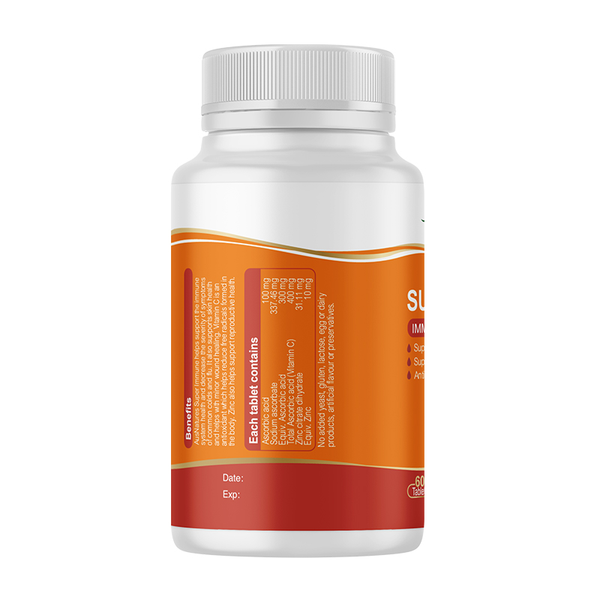 AusNatures Viên Uống Super Immune Bổ Sung Kẽm & Vitamin C 60 Viên