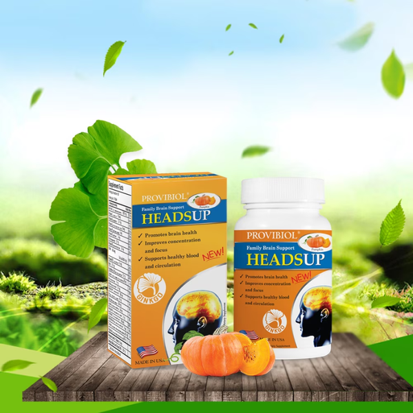 Provibiol Headsup Viên Uống Bổ Não Hỗ Trợ Tăng Cường Tuần Hoàn Não 60 Viên