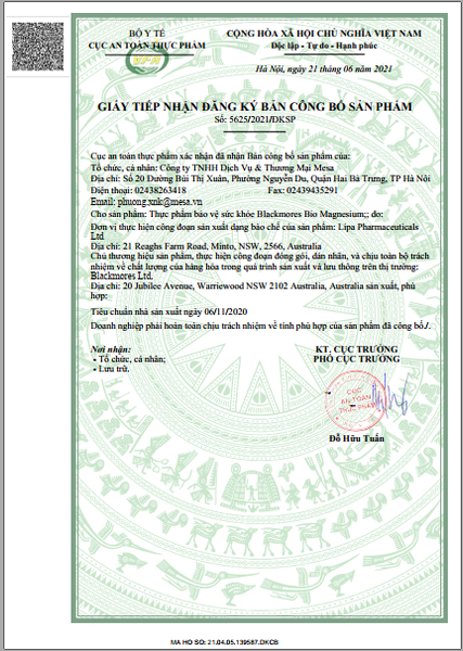 Blackmores Viên Uống Hỗ Trợ Bổ Sung Magie Bio Magnesium Maggie 100 Viên - Chính Hãng Úc