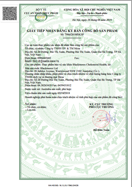 Blackmores Viên Uống Giảm Cholesterol Hỗ Trợ Tim Mạch Cholesterol Health 60 Viên