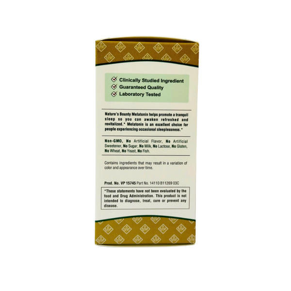 Nature’s Bounty Viên Uống Hỗ Trợ Điều Hòa Giấc Ngủ Melatonin 5mg 60 Viên - Chính Hãng