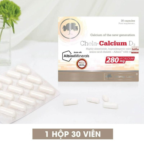 Canxi Chela Calcium D3 – Canxi Hữu Cơ Albion® Tối Ưu Cho Mẹ Bầu Và Người Lớn Tuổi
