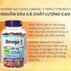 Webber Naturals Viên Uống Hỗ Trợ Tim Mạch Não, Giảm Chất Béo Trung Tín Trong Huyết Thanh Triple Strength Omega 3 900mg + CoQ10 Hộp 80 Viên