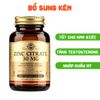 Solgar Viên Uống Bổ Sung Zinc Citrate 30 MG Hỗ Trợ Chống Lão Hóa, Tăng Cường Đề Kháng 100 Viên