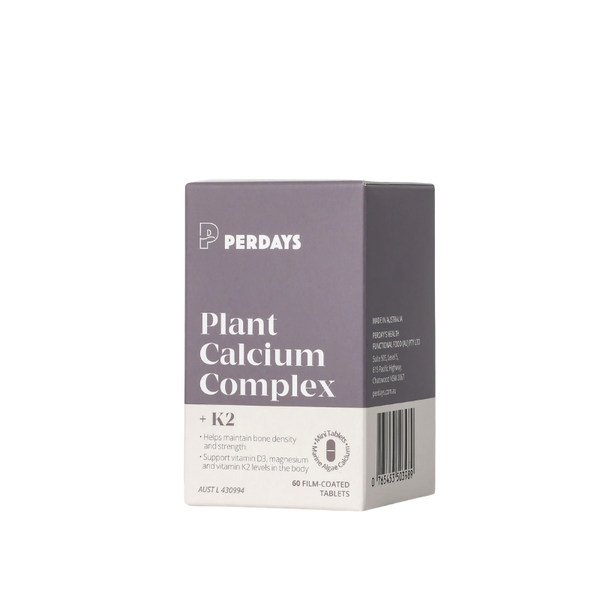 Perdays Viên Uống Plant Calcium Complex + K2 Bổ Sung Canxi Hữu Cơ Cho Mẹ Bầu 60 Viên