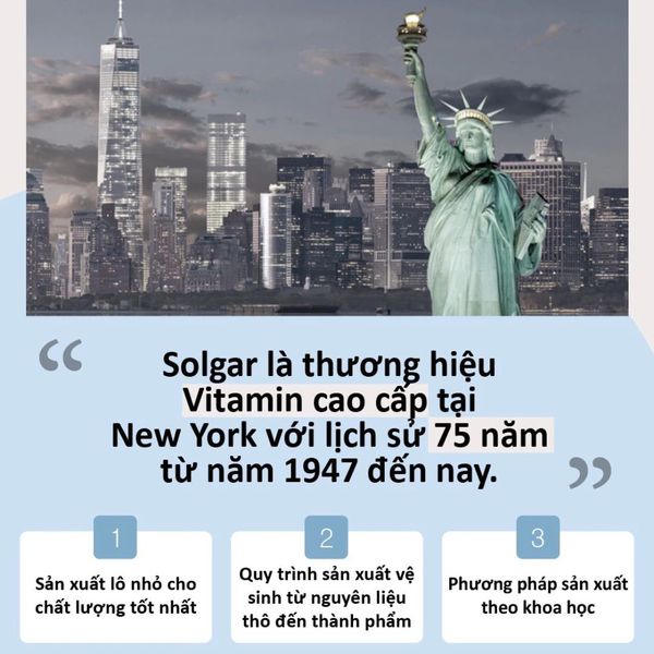 Solgar Viên Uống Bổ Sung Vitamin D3 1000 IU Giúp Xương Chắc Khỏe, Tăng Cường Miễn Dịch 90 Viên