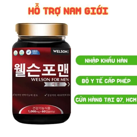 Welson For Men Hỗ Trợ Nam Giới - Chính Hãng Hàn Quốc
