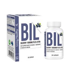 Living Healthy Viên Uống Bilberry 10000mg Plus Lutein Hỗ Trợ Tốt Cho Mắt 60 Viên