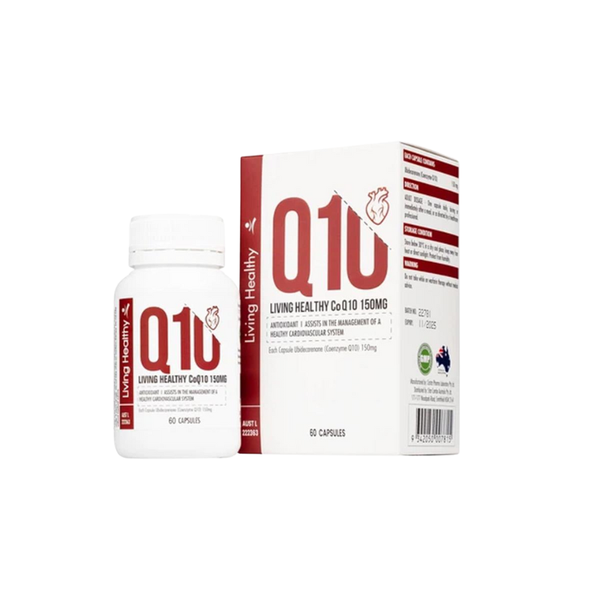 Living Healthy Viên Uống COQ10 150mg Hỗ Trợ Sức Khỏe Tim Mạch 60 Viên