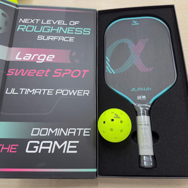 Kamito Vợt Pickleball Alpha 2 Phiên Bản Chữ Ký 16mm Màu Xanh Ngọc Có Kèm Hộp