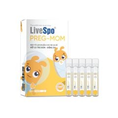 LiveSpo Pregmom Men Vi Sinh Hỗ Trợ Giảm Táo Bón Và Biếng Ăn Hộp 20 Ống