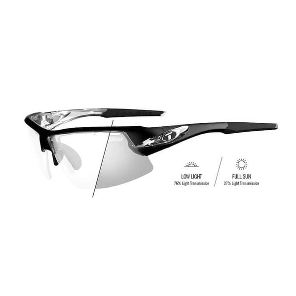 Tifosi Crit Kính Mát Thể Thao Dành Cho Đạp Xe, Pickleball Gọng Đen Matte Black Bộ 3 Tròng Đen Smoke, Đỏ AC Red Và Clear Trong Suốt