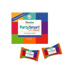 Himalaya Party Smart Soft Chews Viên Nhai Hỗ Trợ Giải Rượu, Giảm Say Hộp 2 Viên - Quà Tặng
