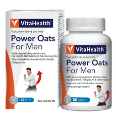 VitaHealth Viên Uống Power Oats For Men Tăng Cường Sức Khỏe Sinh Lý Nam Giới 30 Viên