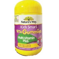 Nature's Way Kẹo Dẻo Bổ Sung Vitamin Tổng Hợp Từ Rau Quả Vị Berry Kids Smart Vita Gummies 60 Viên