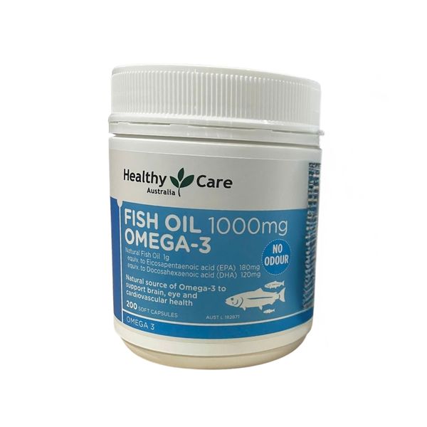 Healthy Care Viên Dầu Cá Bổ Sung Omega 3 Fish Oil 1000mg