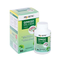Progetic Viên Uống Ginkgo Biloba Tăng Cường Lưu Thông Máu Não 750mg 90 Viên