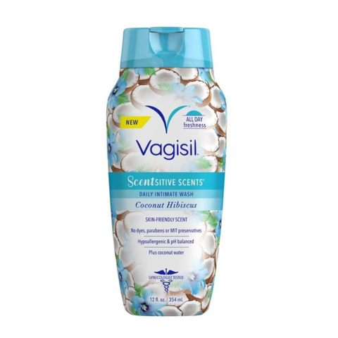 Vagisil Dung Dịch Vệ Sinh Hương Dừa Scentsitive Scents 240ml