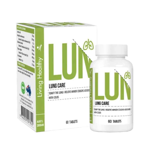 Living Healthy Viên Uống Lung Care Hỗ Trợ Tốt Cho Phổi, Giảm Ho 60 Viên