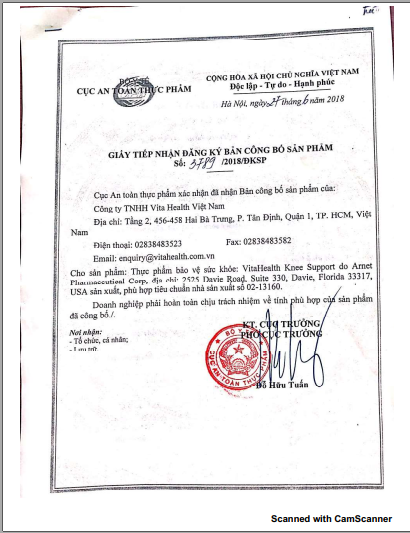 VitaHealth Viên Uống Knee Support Bổ Sung Glucosamine Hỗ Trợ Dẻo Dai, Linh Hoạt Khớp Gối 60 Viên