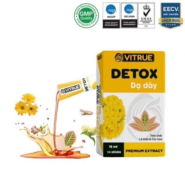 [HSD 24/03/2026] - Vitrue Tinh Chất Thảo Dược Detox Thải Độc, Làm Sạch Niêm Mạc, Tăng Cường Hệ Miễn Dịch Dạ Dày (1 Gói)