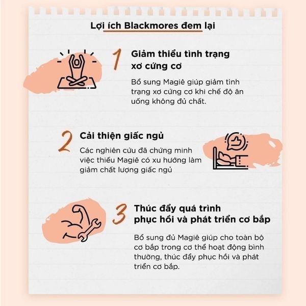 Blackmores Viên Uống Hỗ Trợ Bổ Sung Magie Bio Magnesium Maggie 100 Viên - Chính Hãng Úc