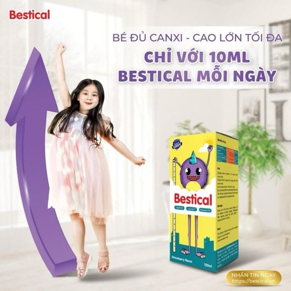 Bestical Siro Hỗ Trợ Xương Răng Chắc Khỏe Cho Bé Trên 4 Tháng 120ml