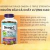 Webber Naturals Viên Uống Hỗ Trợ Tim Mạch, Não Triple Strength Omega 3 900mg EPA/DHA Hộp 80 Viên